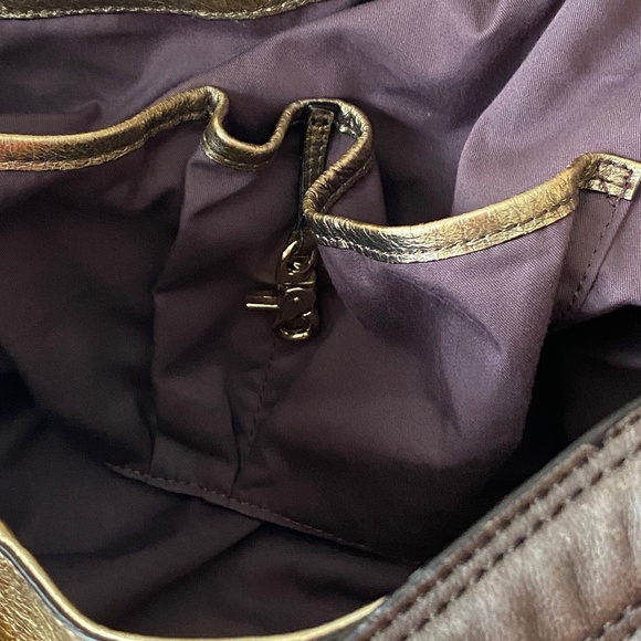 KOOBA Parker Golden Metallic Hobo Shoulder Bag O/S - Picture 14 of 15